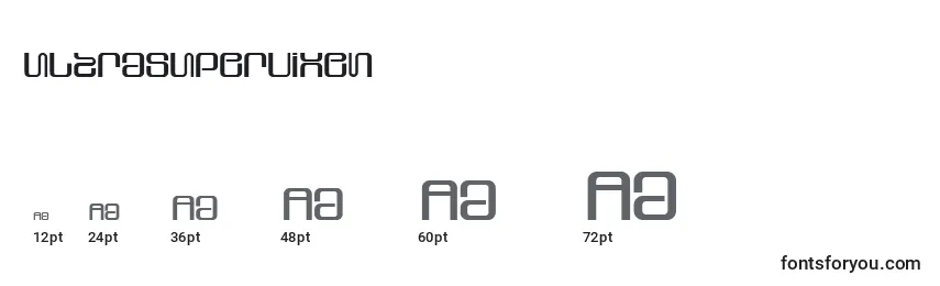 UltraSupervixen Font Sizes