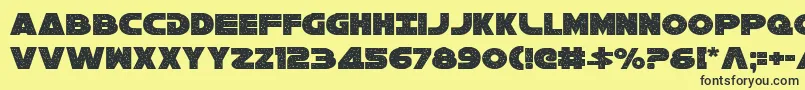 Galaxy1c Font – Black Fonts on Yellow Background