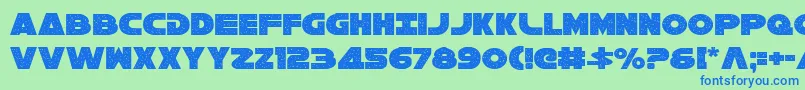 Galaxy1c Font – Blue Fonts on Green Background