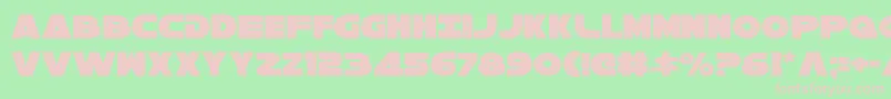 Galaxy1c Font – Pink Fonts on Green Background