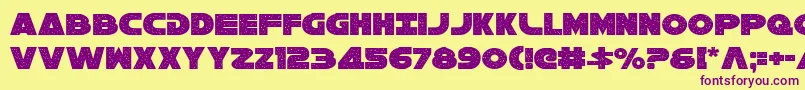 Galaxy1c Font – Purple Fonts on Yellow Background