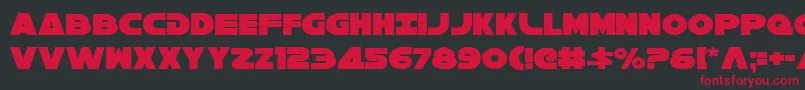 Galaxy1c Font – Red Fonts on Black Background