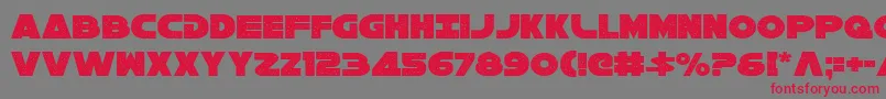 Galaxy1c Font – Red Fonts on Gray Background