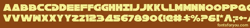 Galaxy1c Font – Yellow Fonts on Brown Background