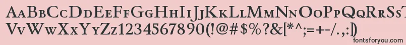 WinthorpescsbRegular Font – Black Fonts on Pink Background