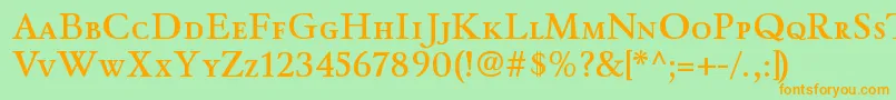 WinthorpescsbRegular Font – Orange Fonts on Green Background