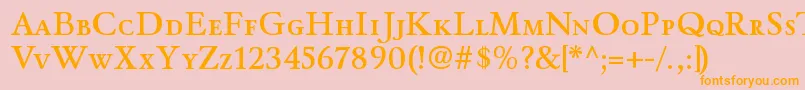 WinthorpescsbRegular Font – Orange Fonts on Pink Background