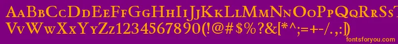 WinthorpescsbRegular Font – Orange Fonts on Purple Background