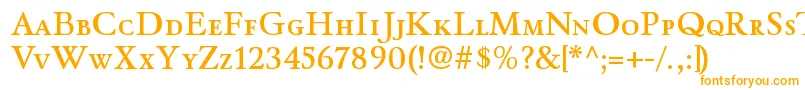 フォントWinthorpescsbRegular – オレンジのフォント
