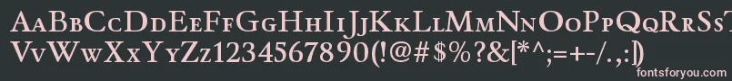 WinthorpescsbRegular Font – Pink Fonts on Black Background