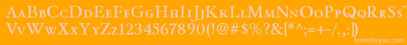 WinthorpescsbRegular Font – Pink Fonts on Orange Background