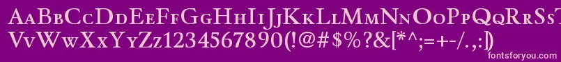 WinthorpescsbRegular Font – Pink Fonts on Purple Background