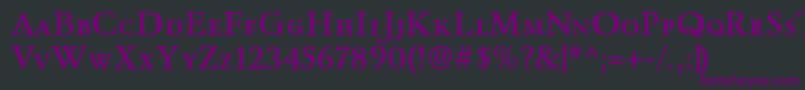 WinthorpescsbRegular Font – Purple Fonts on Black Background
