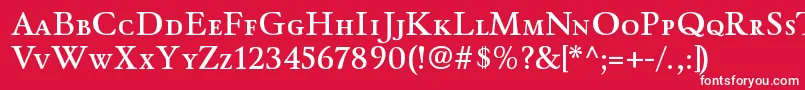 WinthorpescsbRegular Font – White Fonts on Red Background