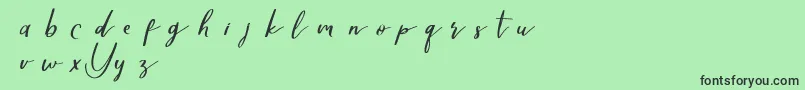 Yellovedemo Font – Black Fonts on Green Background