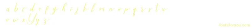Yellovedemo Font – Yellow Fonts on White Background