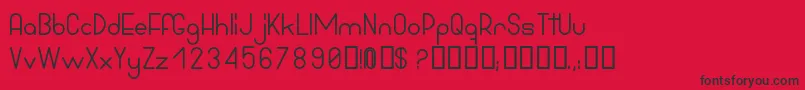 BowhouseBold Font – Black Fonts on Red Background