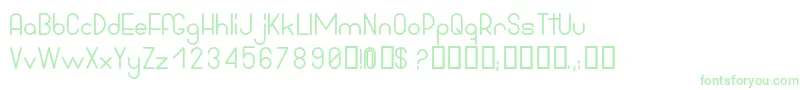 BowhouseBold Font – Green Fonts on White Background