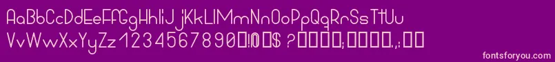 BowhouseBold Font – Pink Fonts on Purple Background