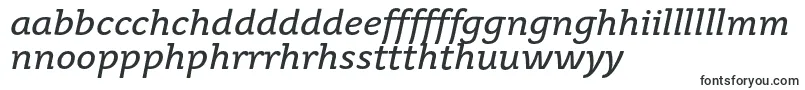 Шрифт JuvenistextItalic – валлийские шрифты