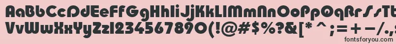 Taurusheavy Font – Black Fonts on Pink Background