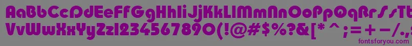 Taurusheavy Font – Purple Fonts on Gray Background