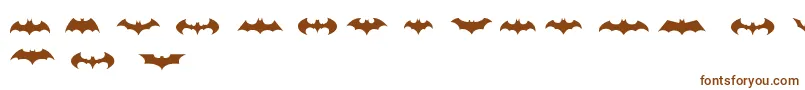 フォントBatmanLogoEvolutionTfb – 茶色のフォント