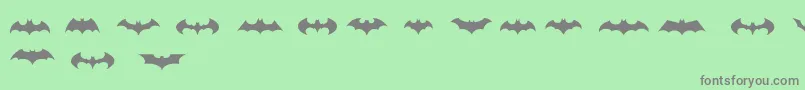 Police BatmanLogoEvolutionTfb – polices grises sur fond vert