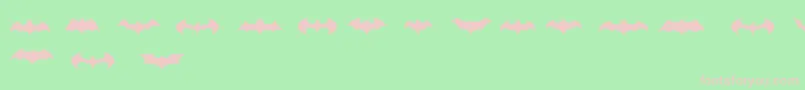 BatmanLogoEvolutionTfb Font – Pink Fonts on Green Background