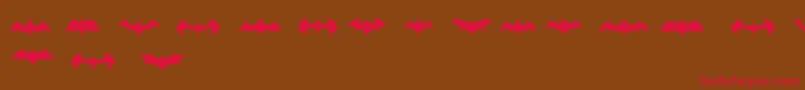 BatmanLogoEvolutionTfb Font – Red Fonts on Brown Background