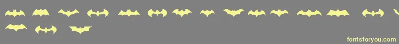 Police BatmanLogoEvolutionTfb – polices jaunes sur fond gris