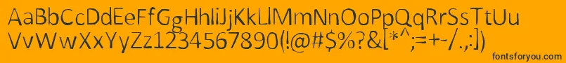 BeforeTime Font – Black Fonts on Orange Background