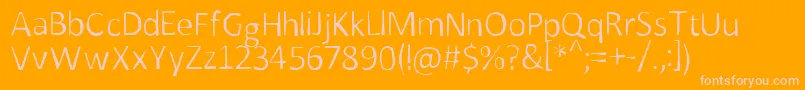 BeforeTime Font – Pink Fonts on Orange Background
