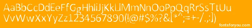 BeforeTime Font – White Fonts on Orange Background