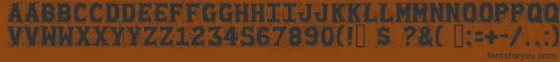 Gommogra Font – Black Fonts on Brown Background