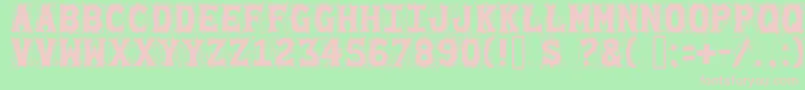 Gommogra Font – Pink Fonts on Green Background