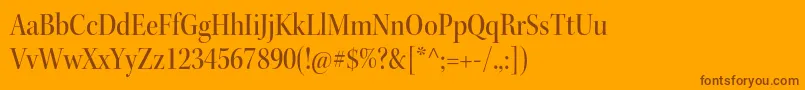 KeplerstdMediumscndisp Font – Brown Fonts on Orange Background