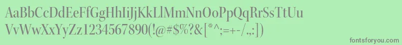 KeplerstdMediumscndisp Font – Gray Fonts on Green Background