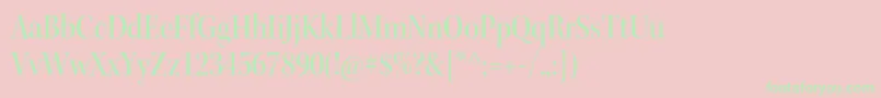 KeplerstdMediumscndisp Font – Green Fonts on Pink Background