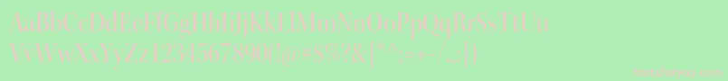 KeplerstdMediumscndisp Font – Pink Fonts on Green Background