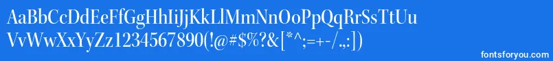 フォントKeplerstdMediumscndisp – 青い背景に白い文字