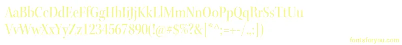 KeplerstdMediumscndisp Font – Yellow Fonts on White Background