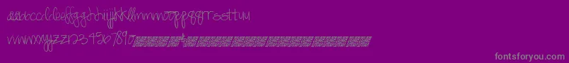 Springdaisy Font – Gray Fonts on Purple Background