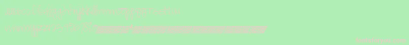 Springdaisy Font – Pink Fonts on Green Background