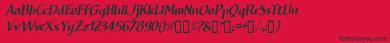 Brimfi Font – Black Fonts on Red Background