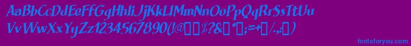 Brimfi Font – Blue Fonts on Purple Background