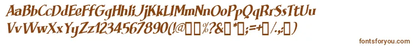 Шрифт Brimfi – коричневые шрифты на белом фоне