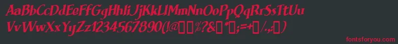 Brimfi Font – Red Fonts on Black Background