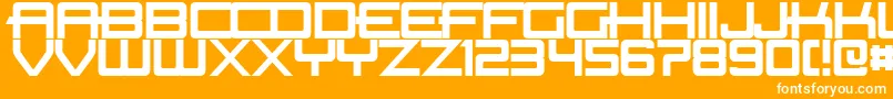 BeastMachinesNormal Font – White Fonts on Orange Background
