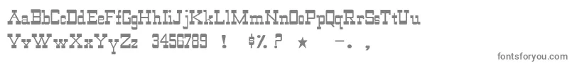 フォントOldewestNormal – 白い背景に灰色の文字